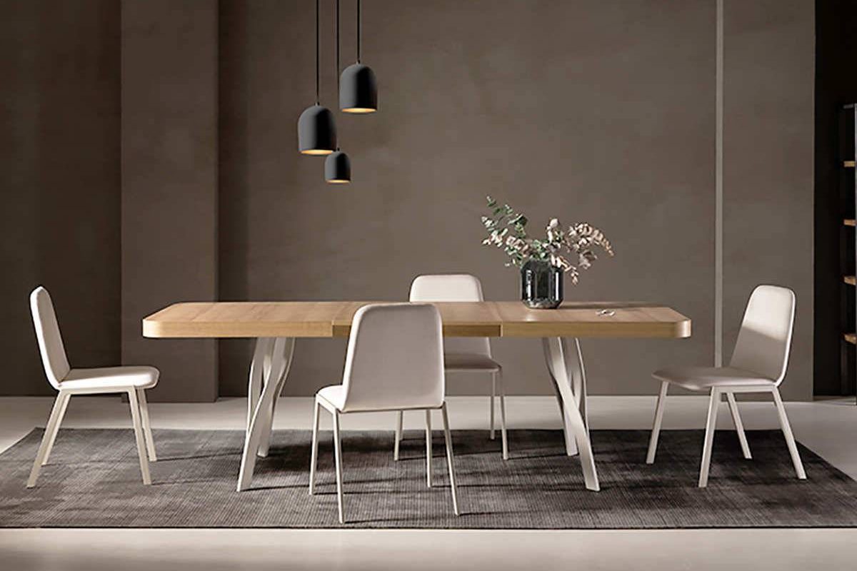 Mesa comedor modelo Zahori rectangular tapa de melamina