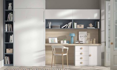 dormitorio cama abatible con despacho