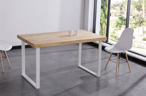 mesa comedor fija natural 140 x 80 cm roble nordish / Modelo 0001430020011 
