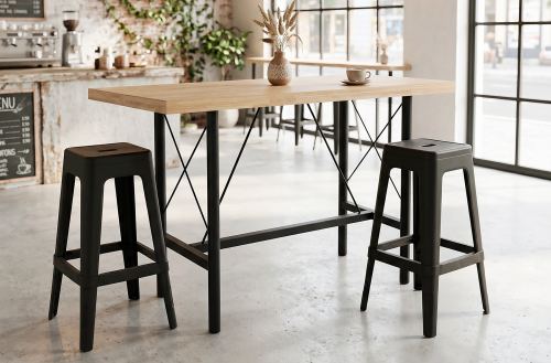 mesa alta tams 160 x 70 cm nordish / negro. Modelo 0001660020050 