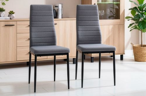silla comedor modelo niza tex gris. Modelo 0002080024484 