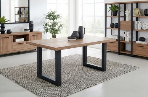mesa comedor fija loft 160 x 100 cm roble american / Modelo 0002480020016 