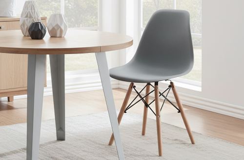 silla comedor pata nórdica modelo parís gris. Modelo 0002530020001 