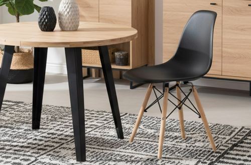 silla comedor pata nórdica modelo parís negro Modelo 0002530020004 