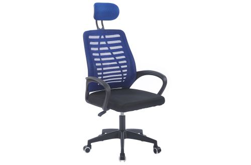 sillon giratorio con reposacabezas kneck red transpirable negro / azul Modelo 0014450024335 