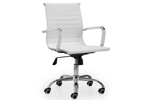 sillón giratorio lucy símil piel blanco Modelo 0066200024818 