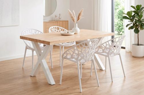 mesa comedor fija x-loft 160 x 90 cm roble nordish / Modelo 0500320020011 
