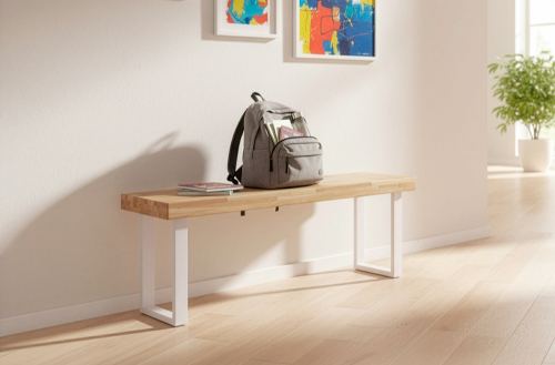 banco asiento loft roble nordish / blanco. Modelo 0500340020011 