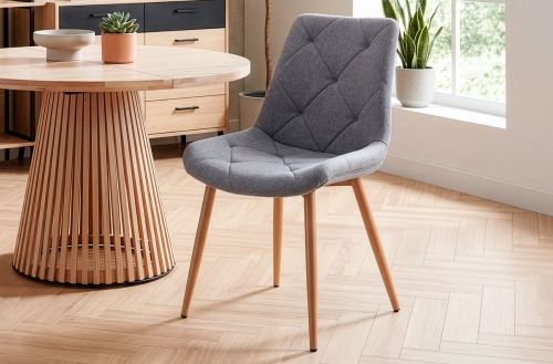 silla comedor marlene tejido gris / oak Modelo 0500730024212 