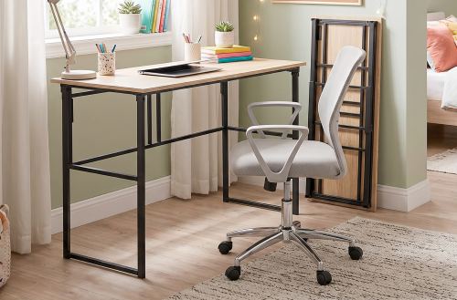 mesa estudio plegable 120 x 50 cm 0ak / negro Modelo 0503020020018 