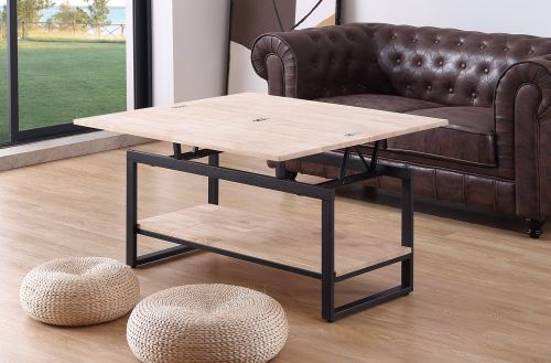 mesa centro elevable y extensible steve 100 x 45 cm roble nordish Modelo 0503950020010 