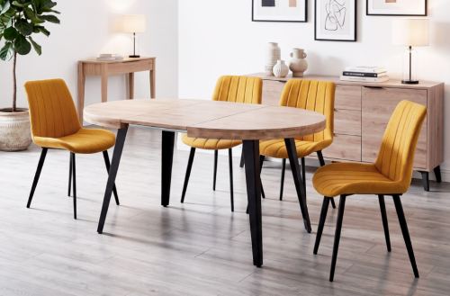 mesa comedor redonda extensible berg 100 - 140 - 180 cm Modelo 0600150020014 