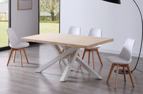 mesa comedor fija xena 160 x 100 cm roble nordish / Modelo 0600350020011 