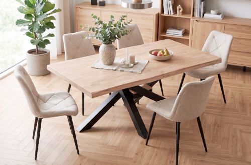 mesa comedor fija xena 180 x 100 cm roble nordish / Modelo 0600450020110 