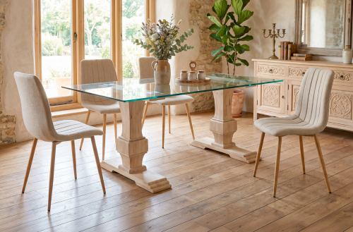 mesa comedor fija versalles 160 x 90 cm cristal / nordish Modelo 0600800020010 