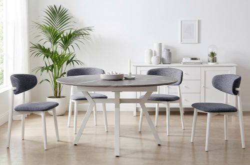 mesa comedor redonda extensible paul 130 - 160 x 130 cm ceramic Modelo 0603050020026 