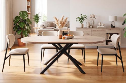 mesa comedor oval extensible 160 - 200 - 240 senda honey / Modelo 0603740020014 