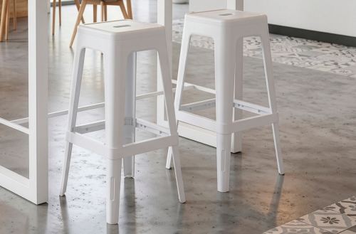 taburete alto tolix pp blanco Modelo 0900180020001 