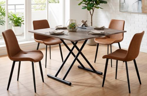 mesa centro elevable y extensible up - down nogal / negro 100 Modelo 3003500020015 
