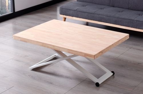 mesa centro elevable zoe 120 x 80 cm roble nordish / blanco Modelo 3003790020011 