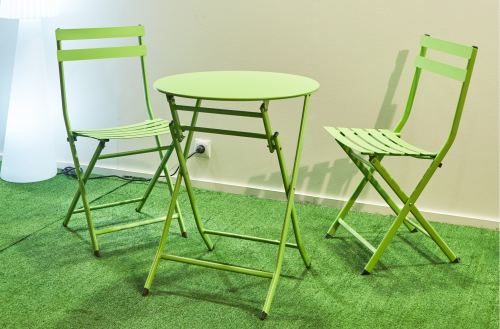 set cafe terraza color pistacho. Modelo 9002000020036 