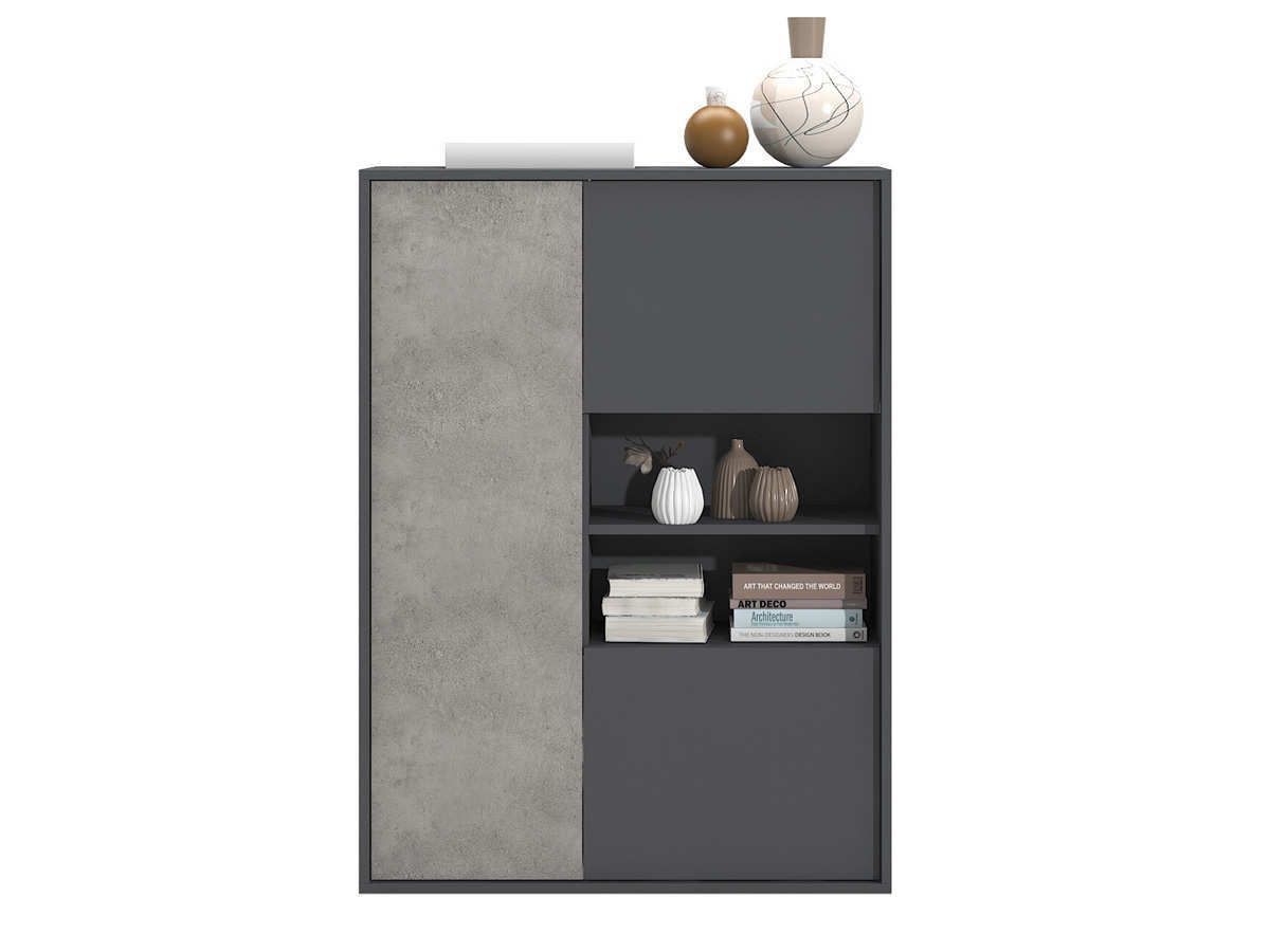 aparador vitrina con bajo de 3 puertas, medidas 100 x 136 x 42 cm.. Modelo MUEBLES-SALON-COMEDOR-MARE-APARADOR-81