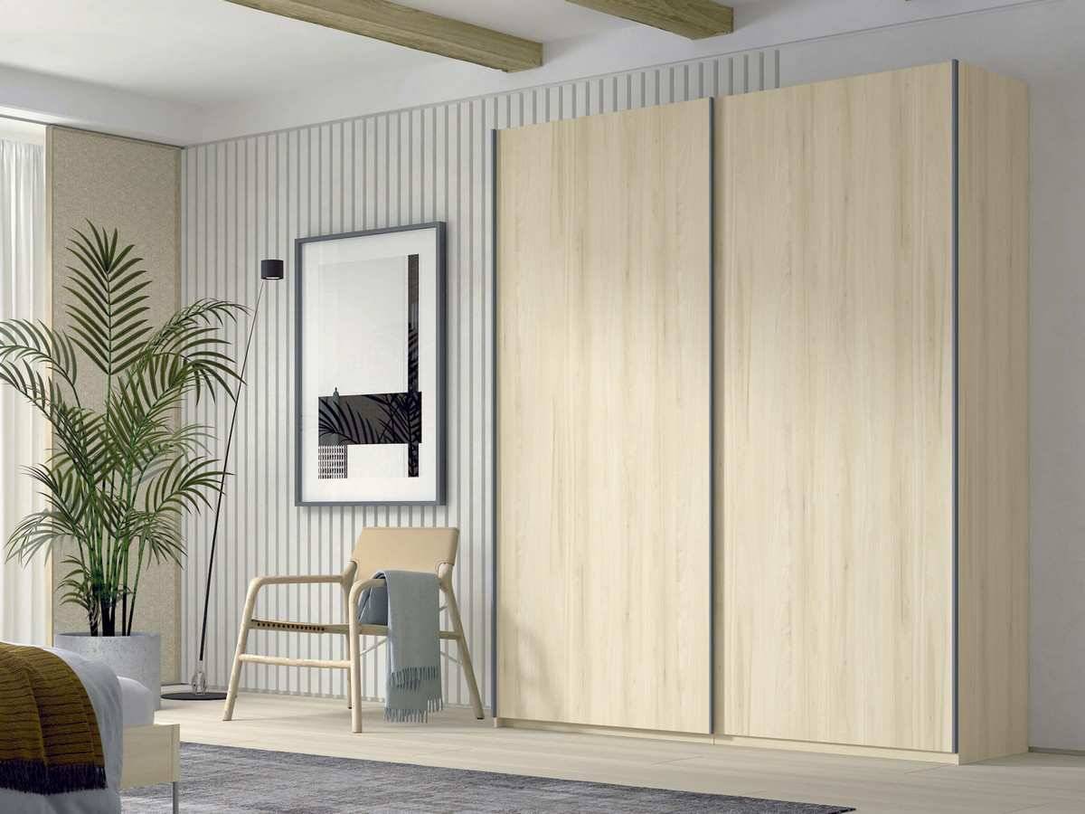  armario 2 puertas correderas 1 panel 199 x 220 con tirador pizarra. Modelo BASIC-31