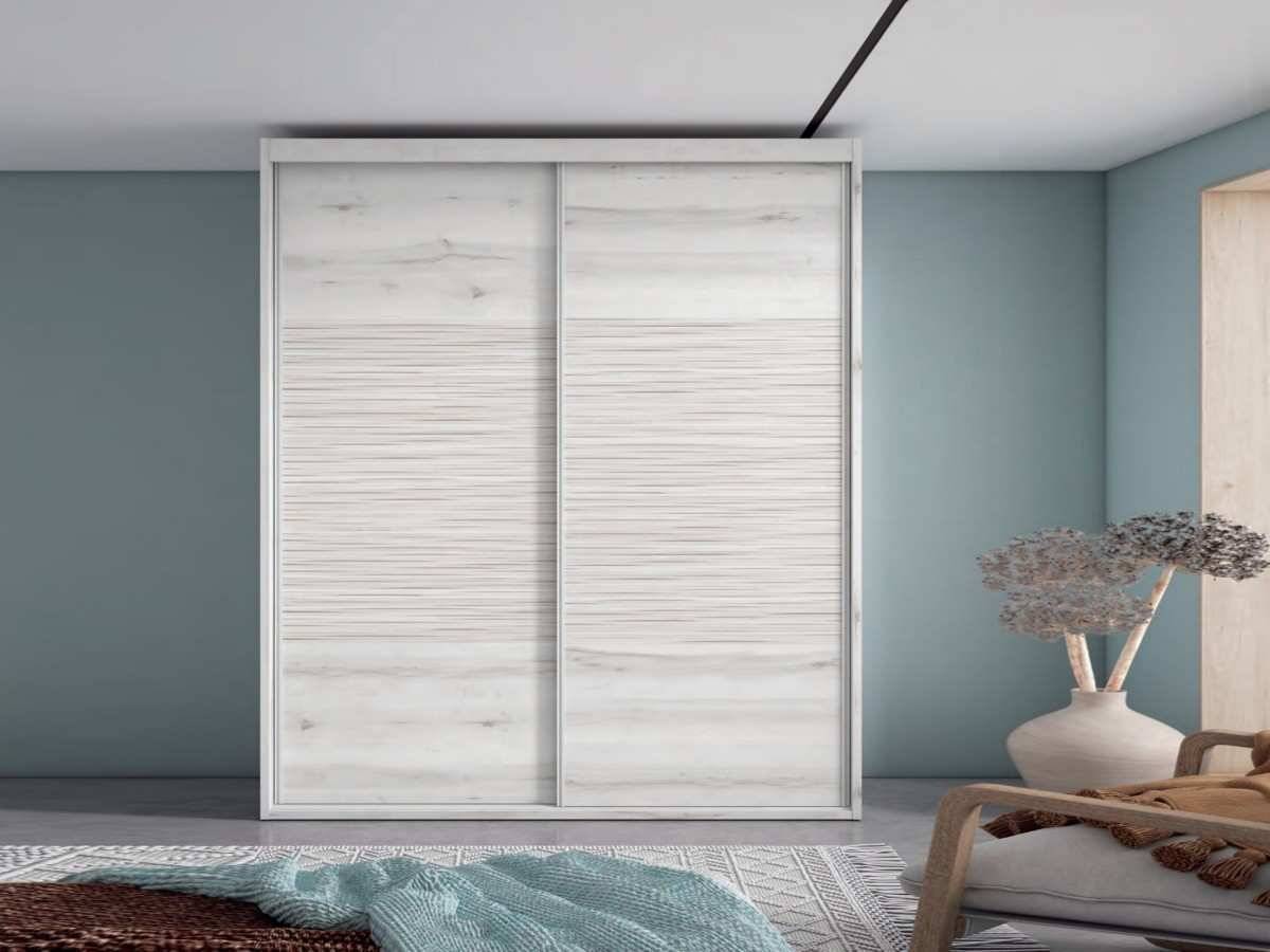  armario 2puertas correderas interiores 202  cm  puertas bass. Modelo ARMARIO-CRETA-A06