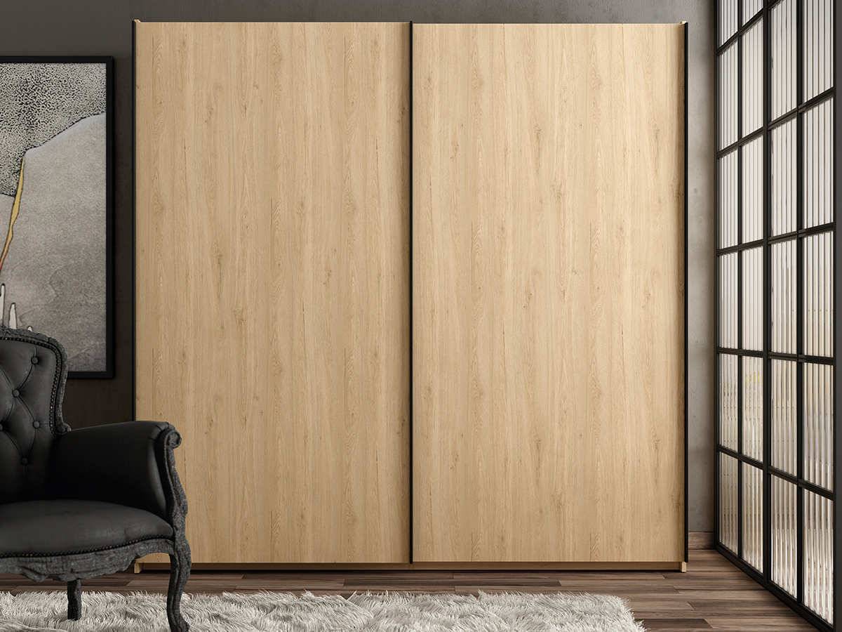  armario  modelo out que mide 238 cm y está equipado con 2 puertas correderas con diseño elegante y funcional.. Modelo DORMITORIO-MATRIMONIO-GHIO-79
