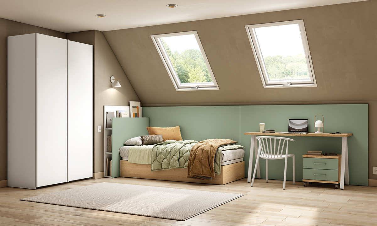 Habitacion Juvenil cabezal line plus. Modelo LIDER-250