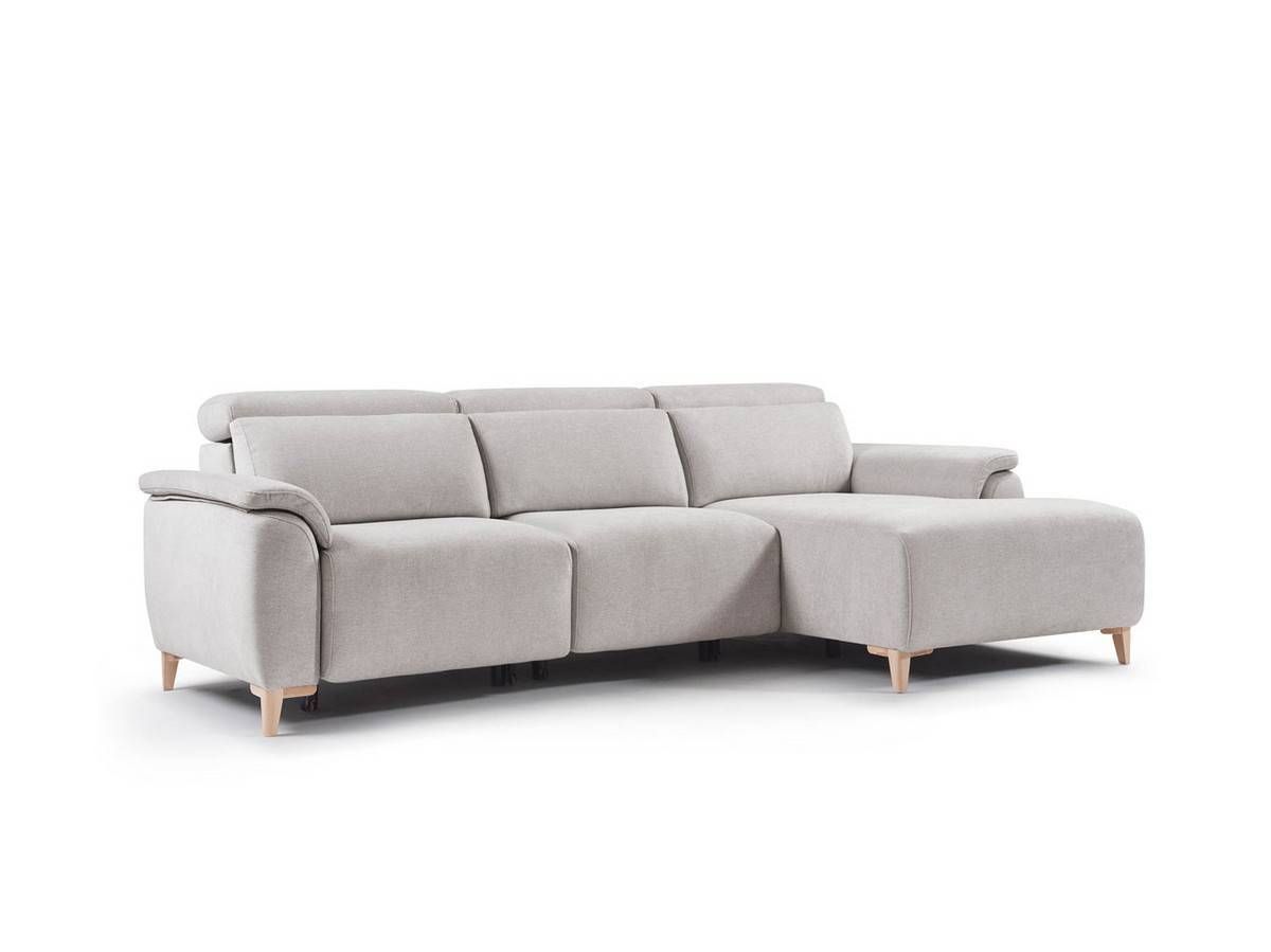  chaise longue kalma 290 cm con asientos viscoelásticos 35kg, muelles zz, respaldos adaptsystem y cabezales reclinables.. Modelo CHAISE-KALMA-FTR