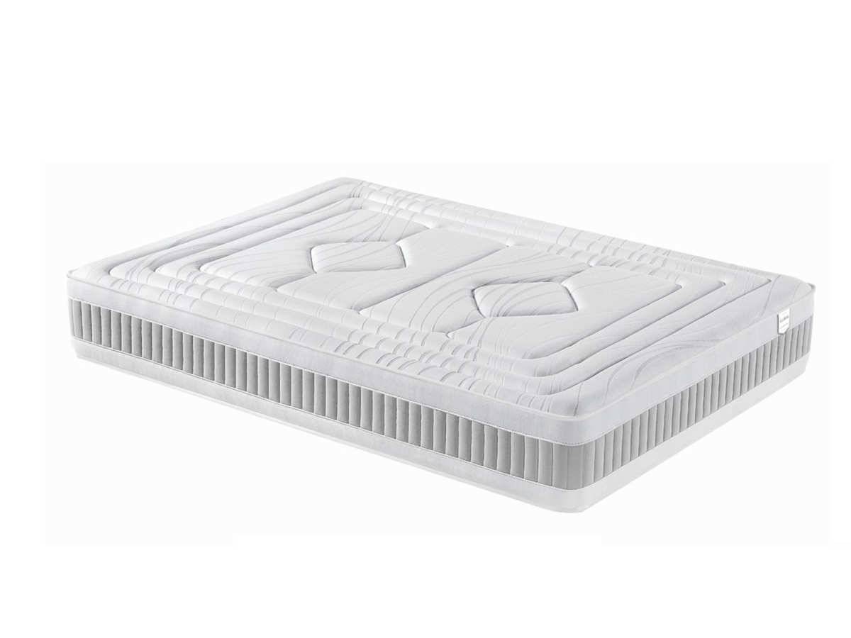  colchón con visco gel y hr firme. acolchado tapa-tapa en la cara superior y continuo en la inferior, platabanda stretch combinada, indeformable y anatómico.. Modelo GLOBAL