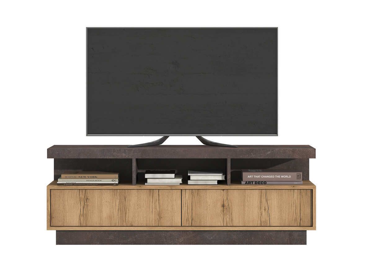 composición de mueble de salón con bajo y suplemento tv, 158 cm de ancho.. Modelo MUEBLES-SALON-COMEDOR-MARE-MUEBLE-TV-58