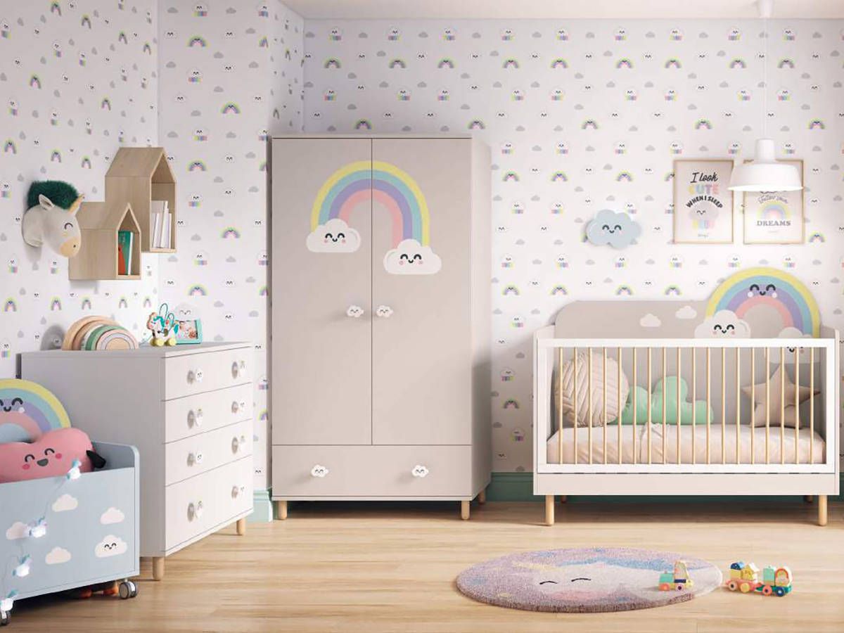 Habitacion Infantil cuna convertible dreams de la colección oficial mr. wonderful. Modelo BAMBOO-25