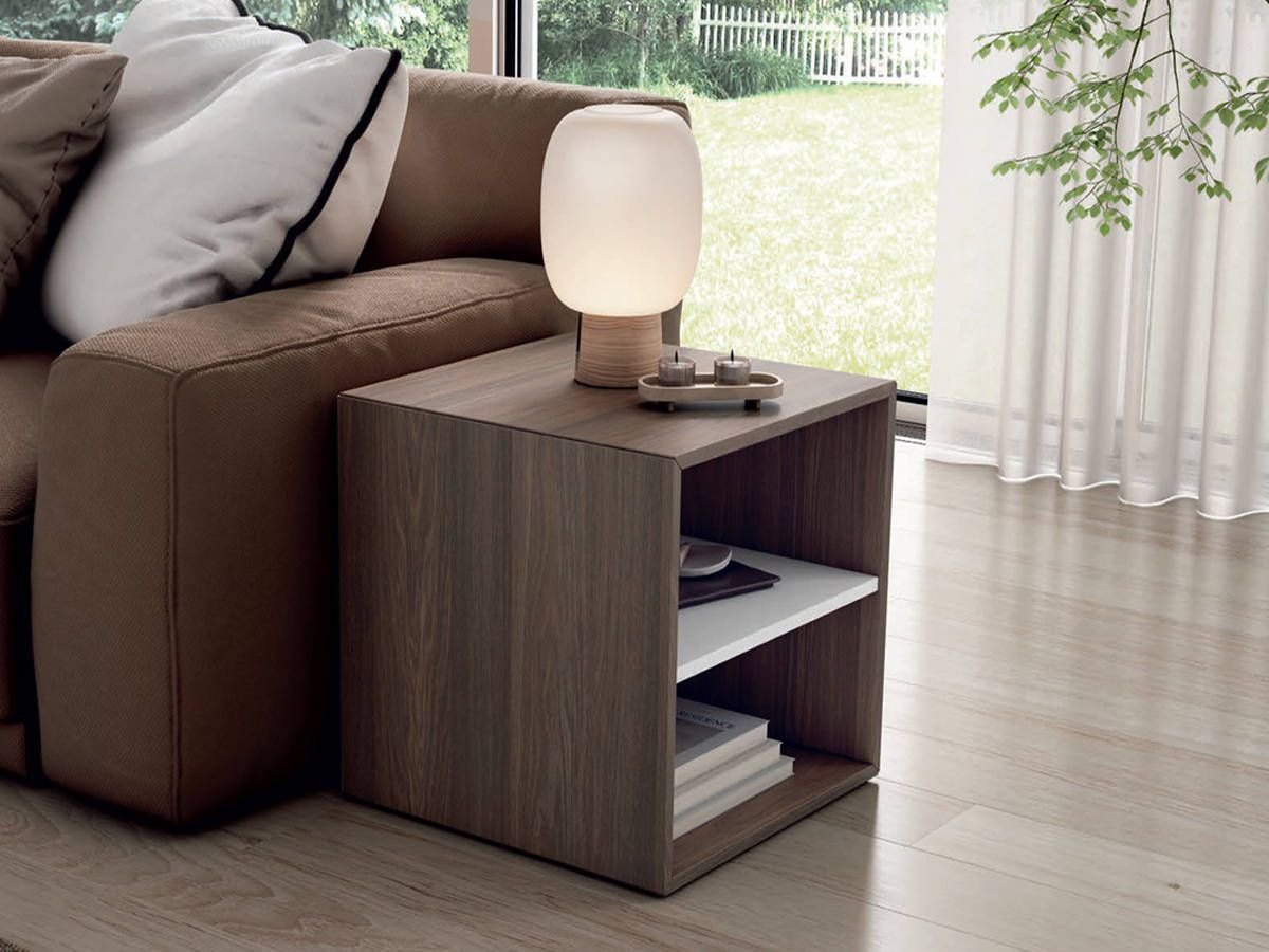 Mesa de Centro mesa auxiliar cubo 45x45 cm.. Modelo CUBO-NOD