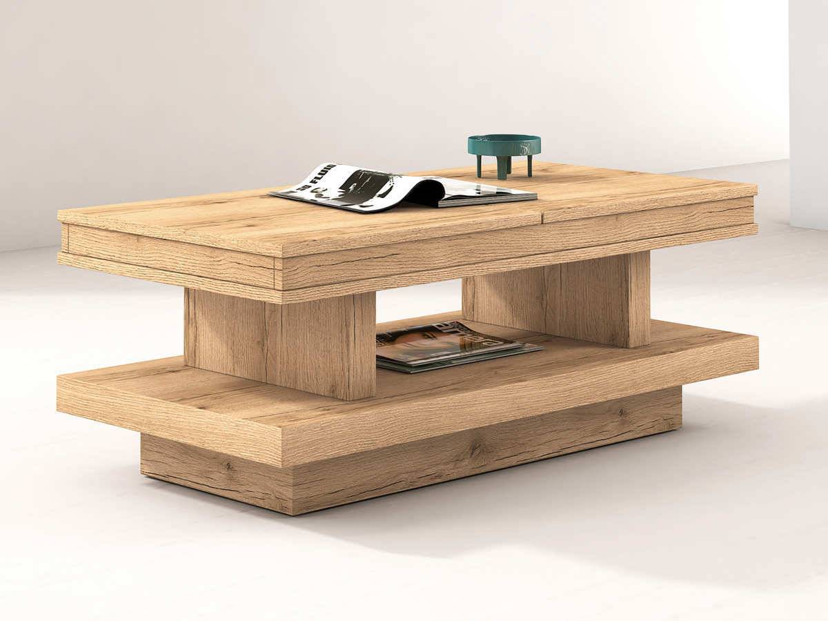 Mesa de Centro mesa-centro  elevable doble 110 x 55 x 45. Modelo MUEBLES-SALON-COMEDOR-MARE-MESA-CENTRO-360