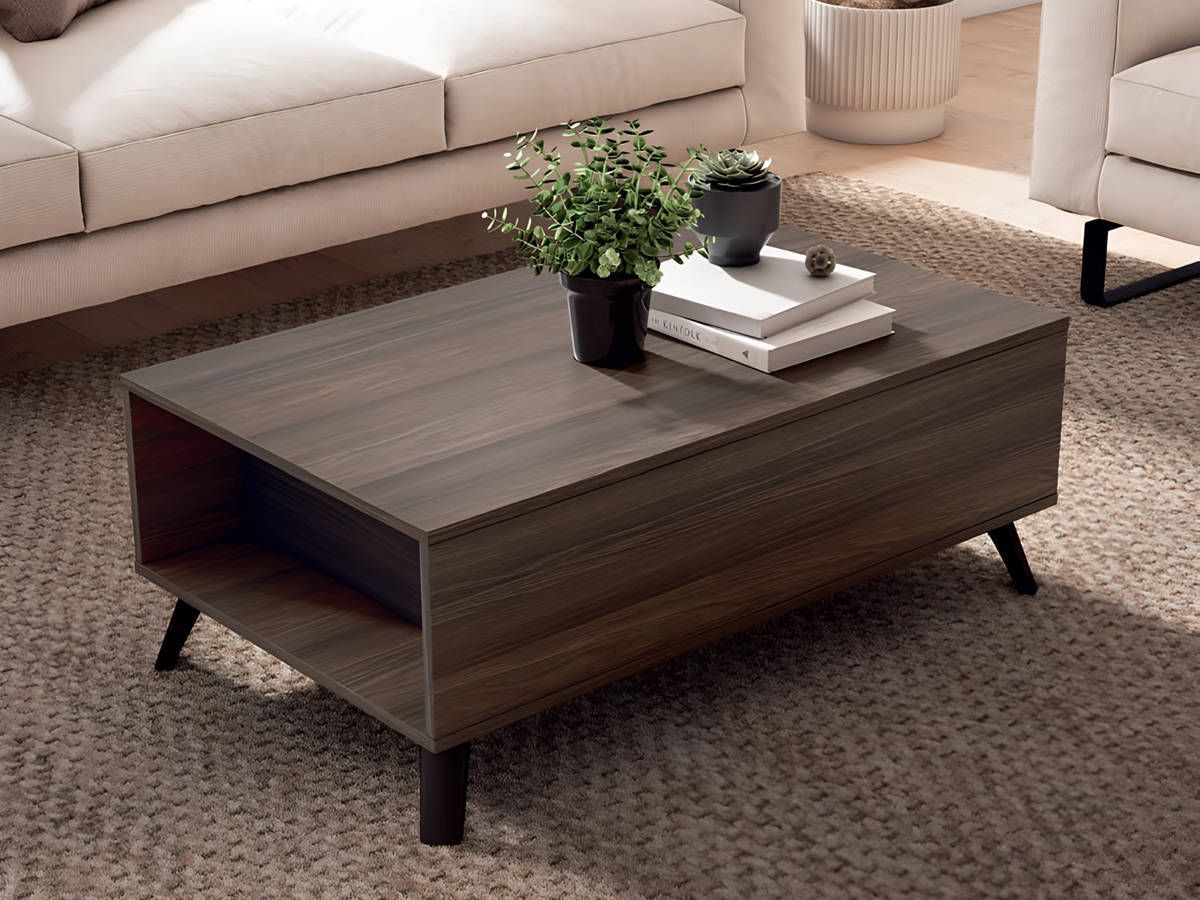 Mesa de Centro mesa centro elevable duttv
pata home 100x60 cm.. Modelo DUTTY-HOME-NOD