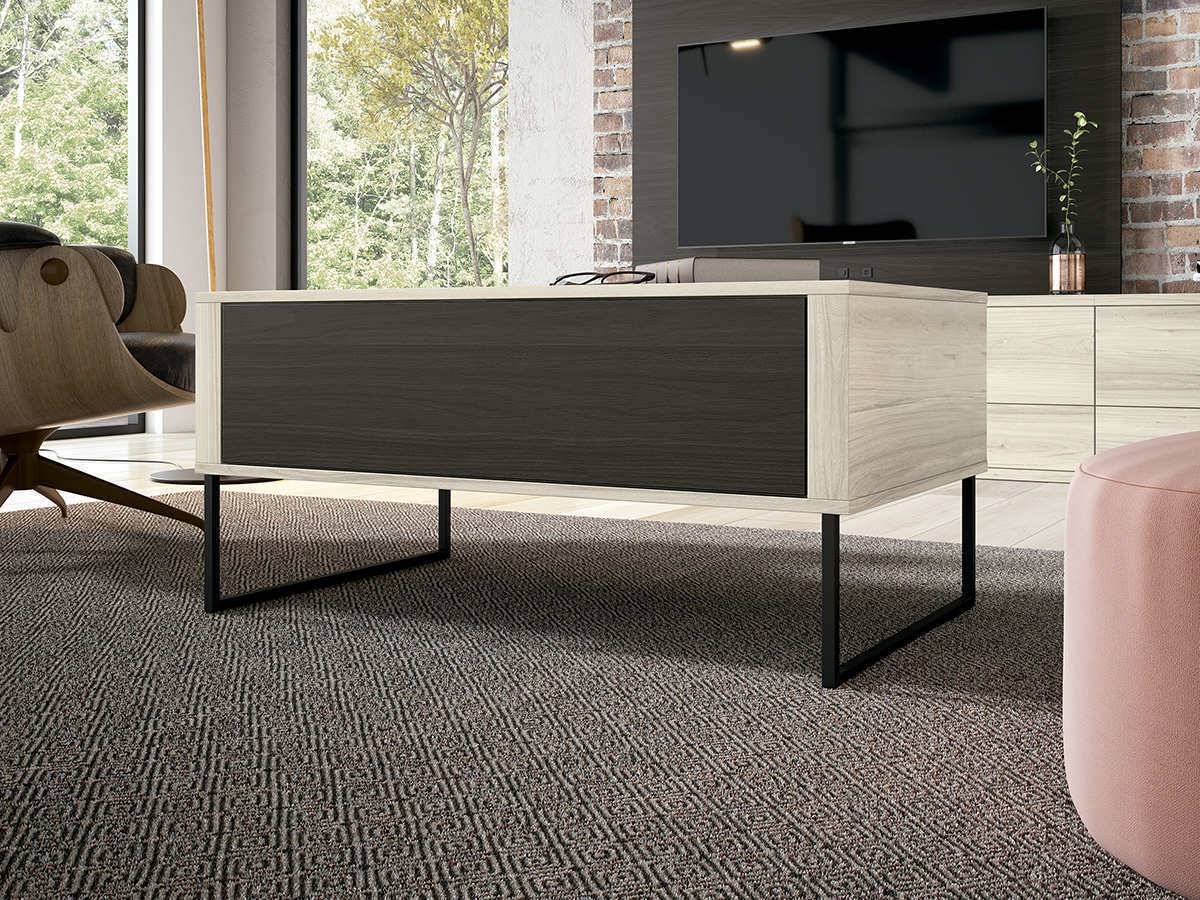 Mesa de Centro mesa-centro  spray 2 puertas 100x60x45,5. Modelo CUBIKA-REF-951