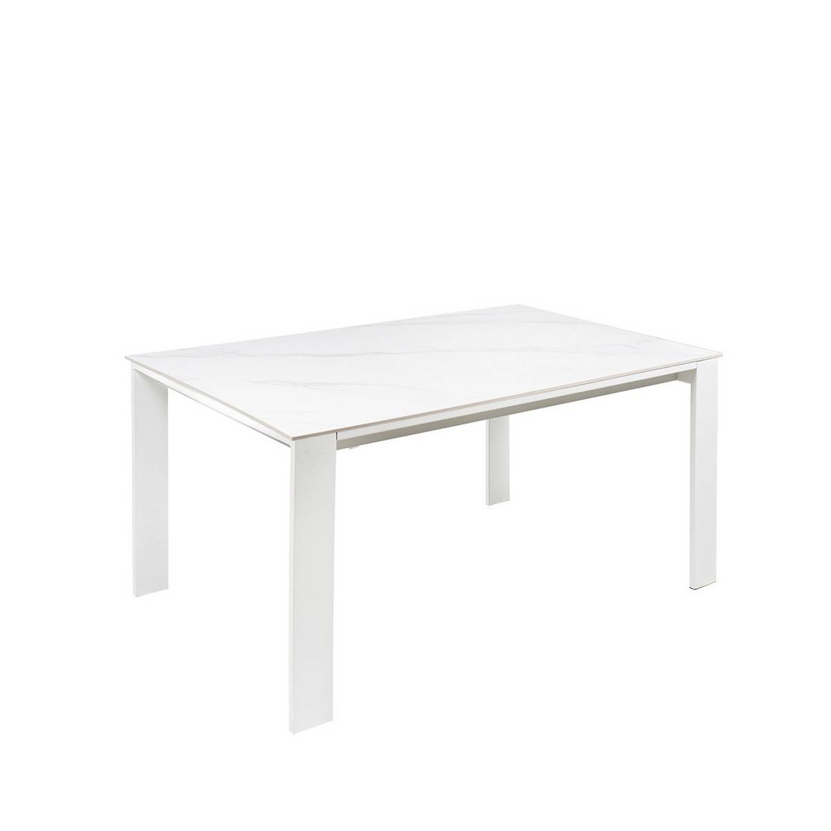 Mesa de comedor mesa extensible janet 140 blanco-blanco. Modelo 00MS211422