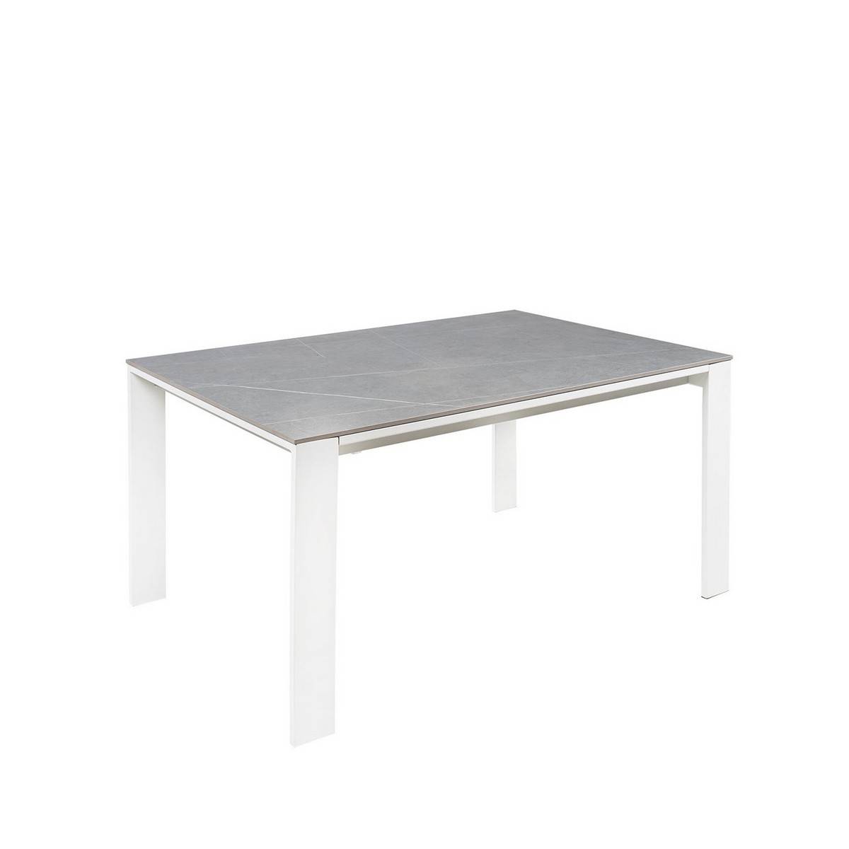 Mesa de comedor mesa extensible janet 140 gris-blanco. Modelo 00MS211426