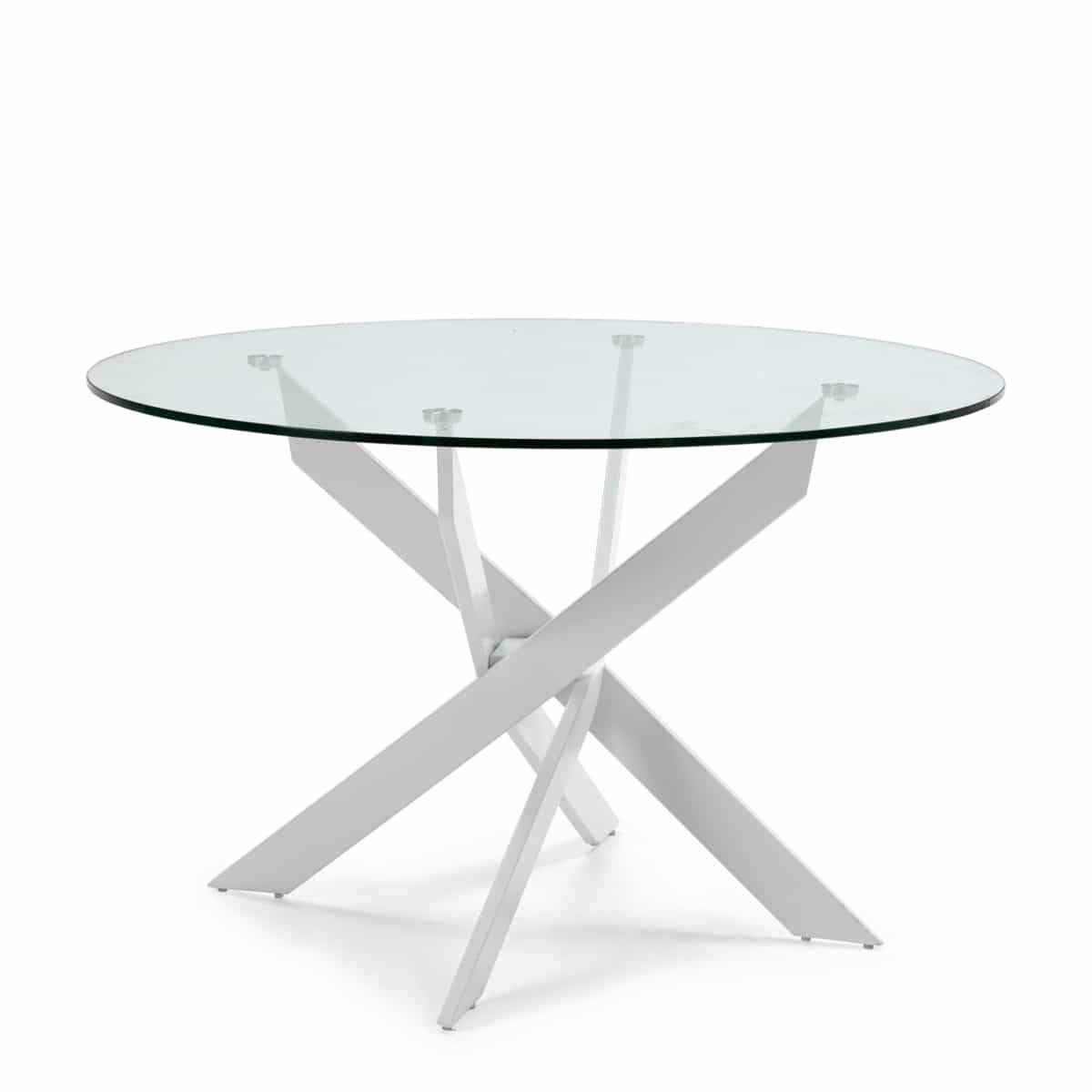Mesa de comedor mesa tapa redonda   ruth 120cm blanco. Modelo I-3891-BL