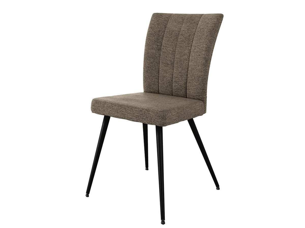  silla de comedor en color marrón, con estructura metálica moderna . Modelo BGL-DALLAS-MARRON