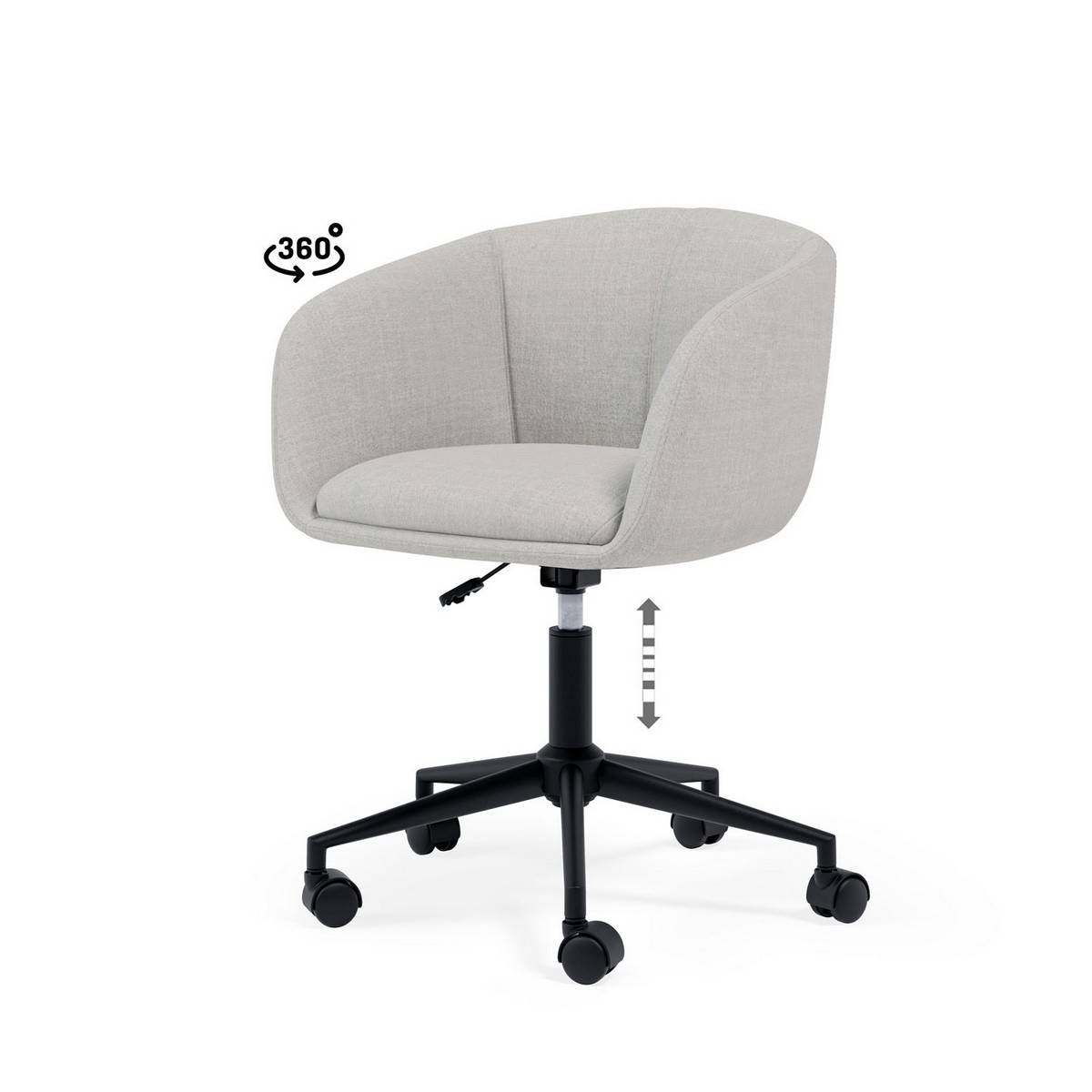  silla oficina arizona gris claro. Modelo 00OF101021