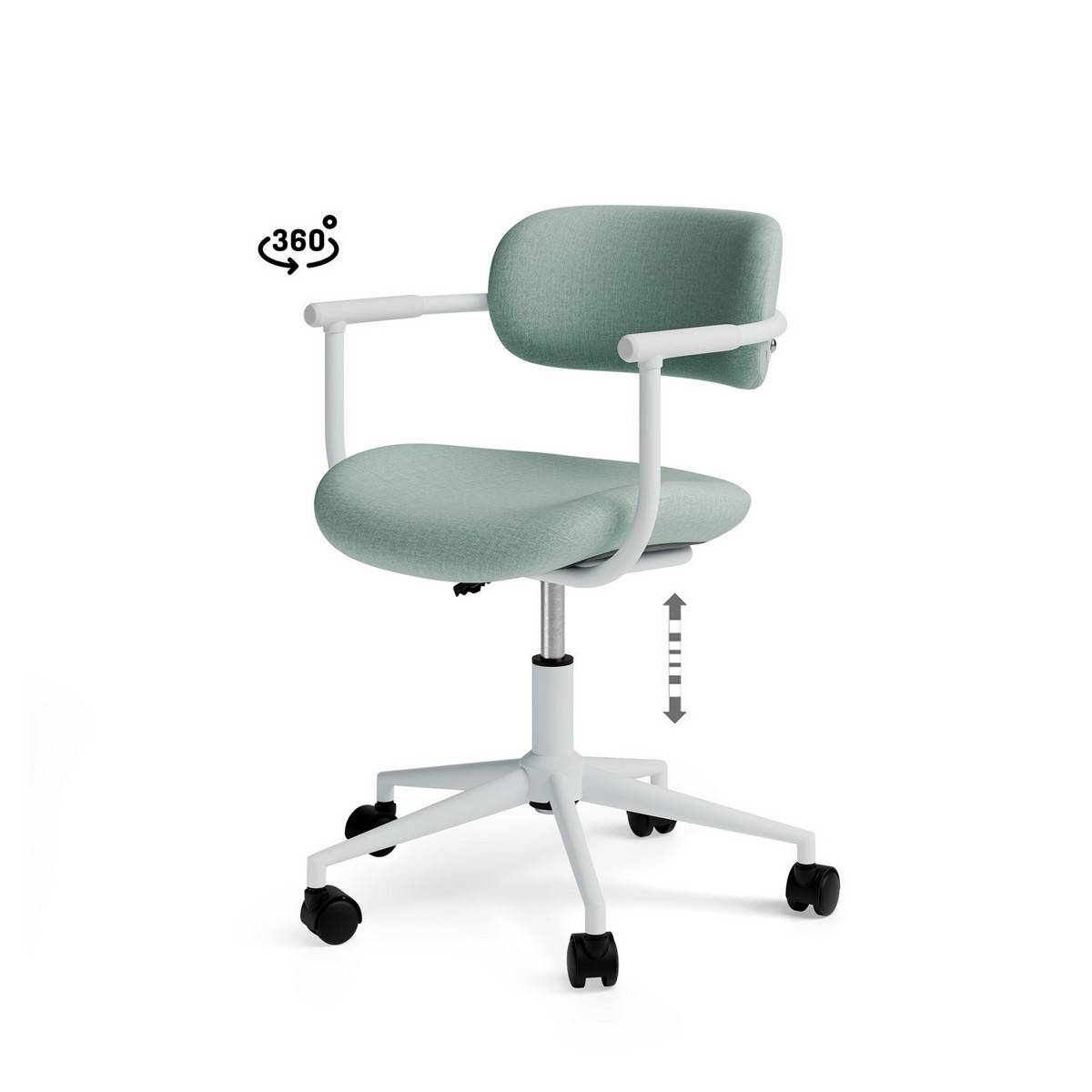  silla oficina oxford menta. Modelo 00OF100128