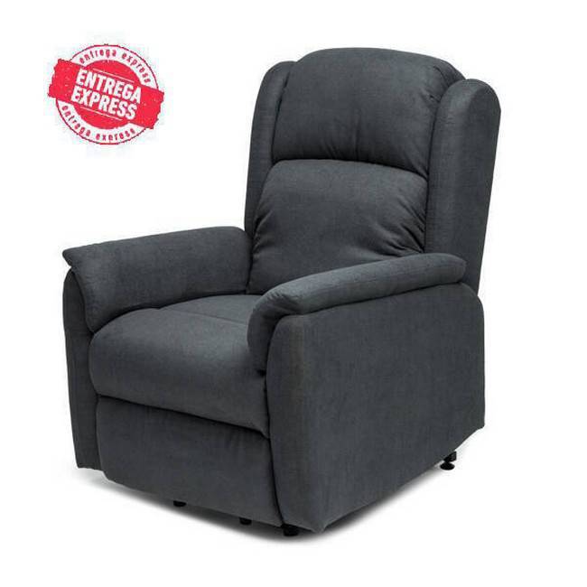  sillon modelo  dom relax manual  color  gris tela. Modelo 10145043000040