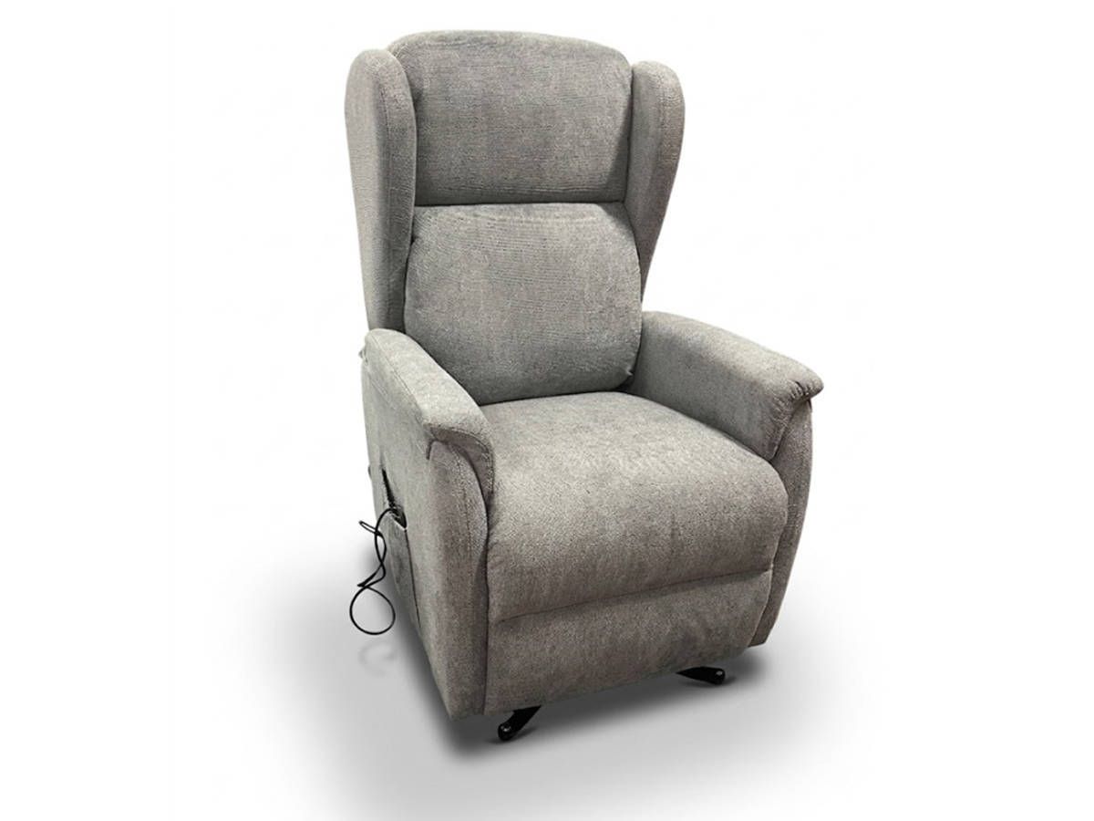  sillón relax con 2 motores independientes de acero epoxi y madera de pino, con asiento y respaldo de gomaespuma recubiertos en fibra. incluye suspensión de muelle zigzag y cincha elástica. Modelo RELAX-DEVA-FB