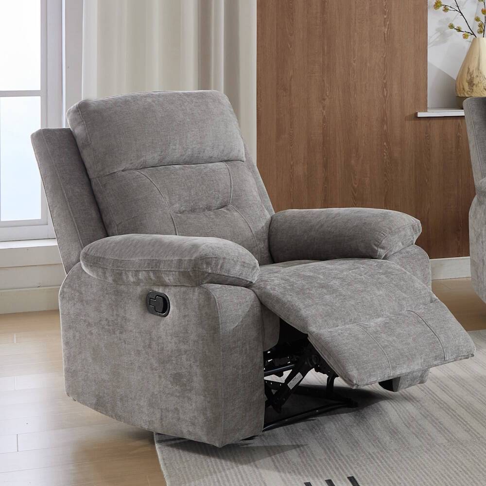  sillón relax modelo  everly tela  color  gris manual. Modelo 10145017000051