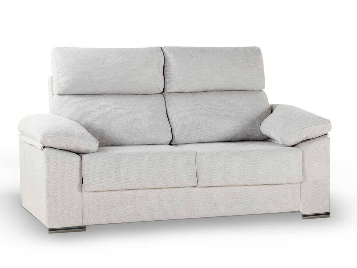  sofa entrega rapida 7 dias de 3 plazas y respaldo fijo con brazos acolchados y patas metálicas. Modelo SOFA-LIARA-SZ