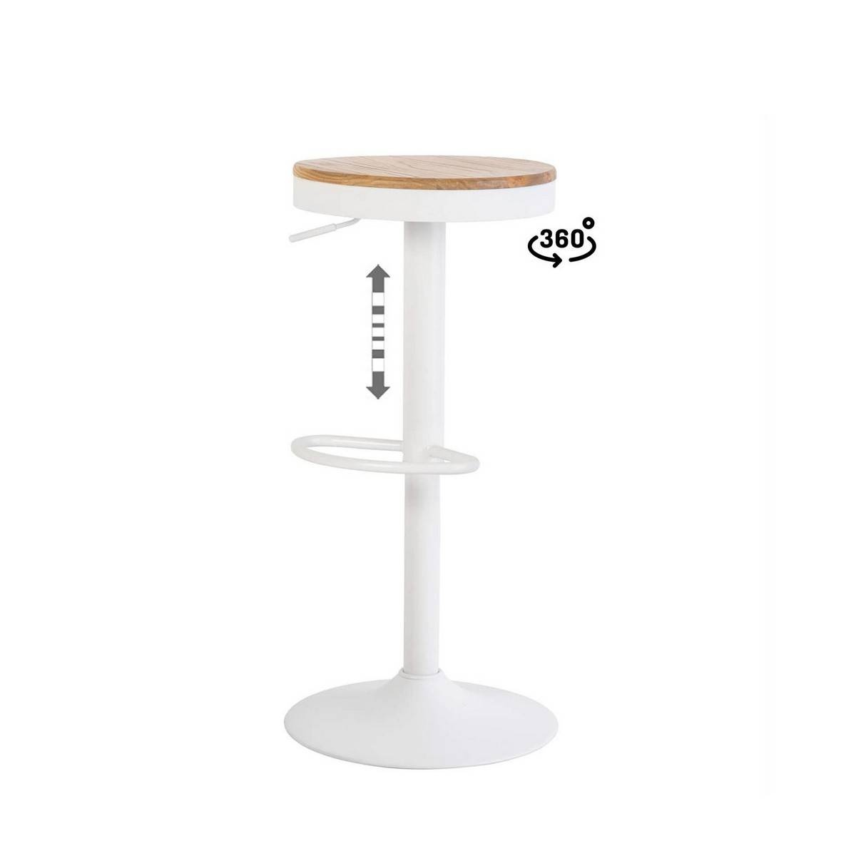  taburete regulable barret blanco. Modelo 00SL105502