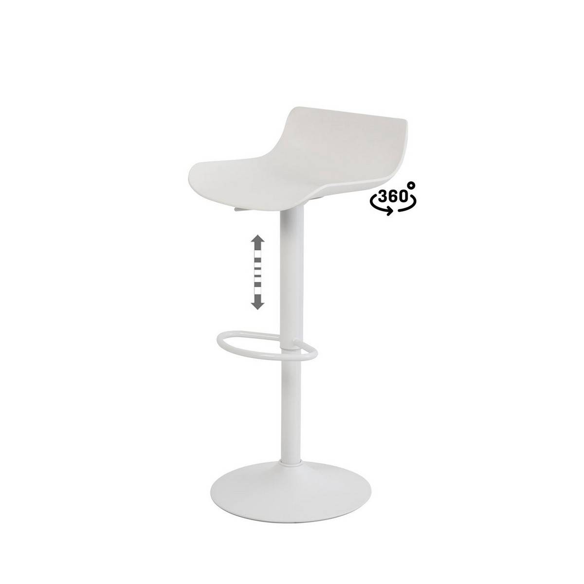  taburete regulable blade blanco. Modelo 00SL104302